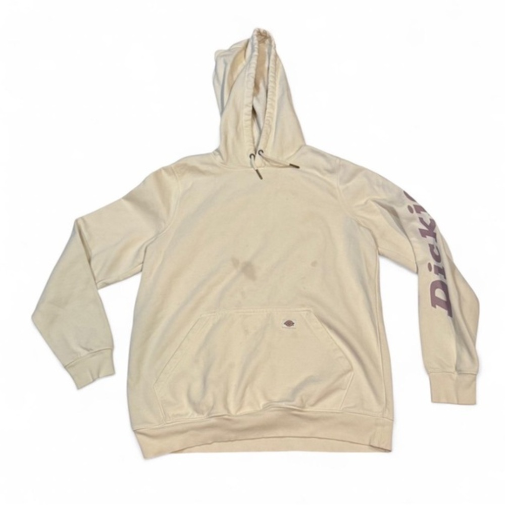 Dickies Beige Hoodie with Logo Sleeve